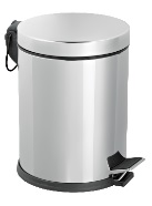 Poubelle a pedale 30L fermeture amortie inox 304