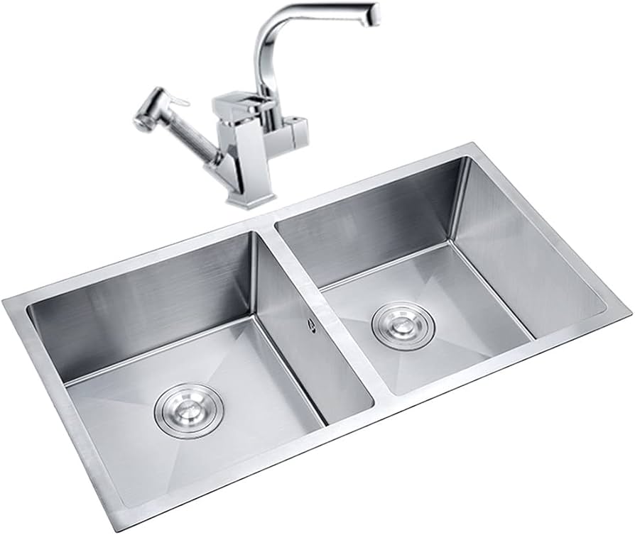 Evier Fait Main Sans Distributeur 80x45 cm Satine