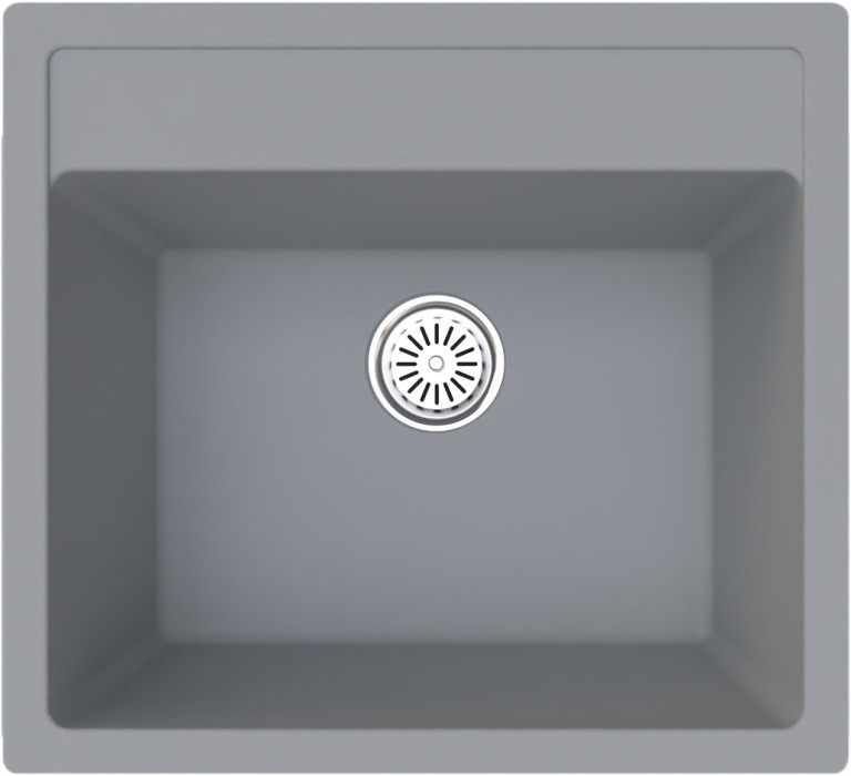 Evier en Quartz 51x56 Anthracite  a Une Cuve