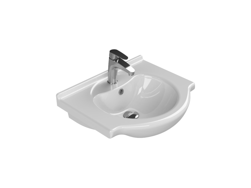 Plan Vasque nil pour meuble vega  55 cm