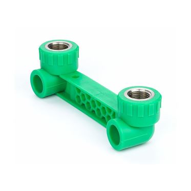 Double Coude Femelle PPR 20x1/2 Vert